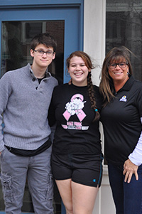 Heidi Arey (on right) shares her new home with children Eli, Cassidy, and Brigitte (not pictured) Parady.