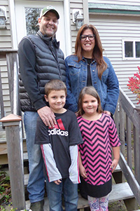 Scott and Jillian Cole with Griffin and Stella