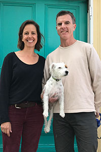 Nina and Tom St. Germain live in Bar Harbor with their three children, Walker, Fiona, and Sterling, and a Jack Russell named Twinkle.